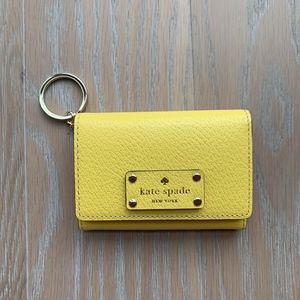 Kate Spade Small Yellow Keyring Wallet